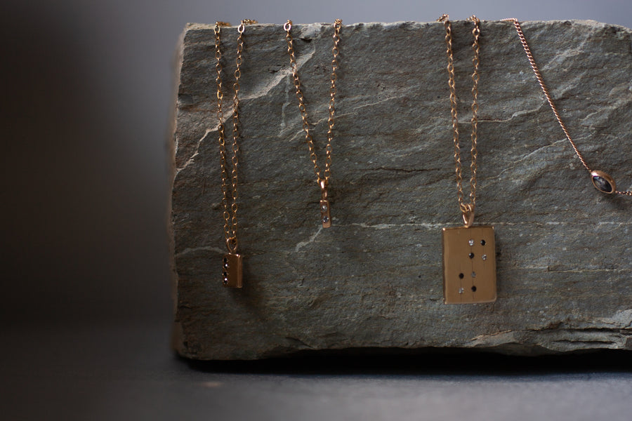 Aries Necklace with 2 Diamonds | Perfect Gift for Her in East Kootenays