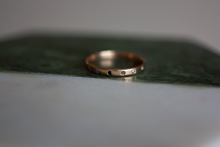 The Leo ring's simple and edgy design makes it the perfect wedding band.